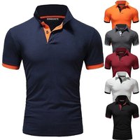 New Summer Fashion Custom Logo Men Work Clothes Men'S Short-Sleeved Shirt White Color Blank Men Polo Shirt Embroidered Logo