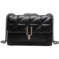 MIYIN Hot Selling Embroidered Women's PU Leather One Shoulder Messenger Bag Large-capacity Lock Chain Small Square Crossbody Bag