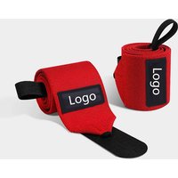 Custom Logo Elastic Padded Compression Gym Yoga Powerlifting Weightlifting Custom Logo Deadlift Bandage Straps Wrist Wraps Men