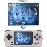Video Game Console -PocketGO - Portable Handheld Retro Game Players Progress Save/Load MicroSD card External Colorful Screen