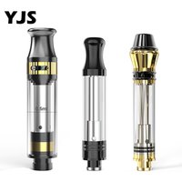 New 510 OEM Gold No Leak Glass Tank Ceramic Empty Disposable Bulk Carts Atomizer Vap Vape Oil 1ML CBD Cartridge