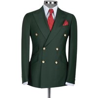 Real Photo Mens Suits 2 Pieces MTM Double Breasted Wedding Groom Prom Tuxedos Blazer Set Formal Business for Male Jacket+Pant