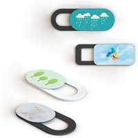 High quality black/white ABS plastic web cam cover laptop camera cover for protecting your privacy