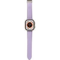 Suitable for Apple Watch 1-9 series universal leather folding magnetic metal buckle watch strap