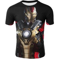 Marvel Avengers Iron Man 3D Print T-shirt Men Women Superhero T Shirt Fitness Clothing T Shirt 100% Cotton