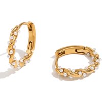 Fashion Wholesale Premium 18K Gold Plated Stainless Steel Geometric Flower Petal Drop Earrings for Women Vintage Style for Gift