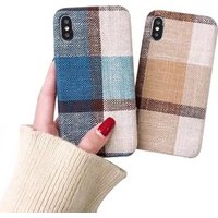 Ultra-thin Canvas Cloth Texture Soft Silicone TPU Phone Case For iPhone XS Max
