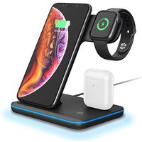 Fast charging foldable wireless 3 in 1 Wireless Charging Stand for Apple Watch phone Charger Stand Charging Station