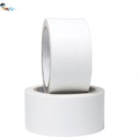 2- White Color Recyclable UV Resistant Spray Paint Protection No-Residual Polyethylene Film PE Cloth Masking Self Adhesive Tape