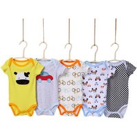5 Pack Cotton Print Jumpsuits