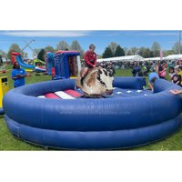 Hot Sell Inflatable Mechanical Wild Bull Rodeo Ride Red Eyes Machine Horse Custom Logo Durable PVC Commercial Use CQ Brand All