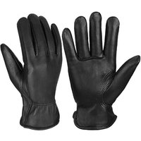 Custom Unlined Genuine Deerskin Leather Horse Riding Gloves Sports Full Finger Motorcycle Glove
