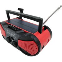 Portable Solar Emergency AM/FM/NOAA Weather radio with MP3 Player LED Flashlight and 4000mAh Power Bank for Outdoor Camping
