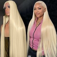 Free Shipping Blonde Human Hair Lace Front Wigs For Black Women 613 Virgin Hair Wigs Vendors Wholesale Transparent Lace Wig