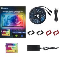 BPSK2 Immersive PC TV Background Light Strip RGB LED Strip Computer Display Screen Smart APP Control Music Sync Ambient Lamps