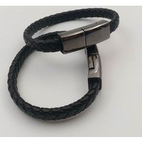 100% perfect quality CE ROHS 2 promotional gift usb bracelet leather charger for iPhone for Android for type c