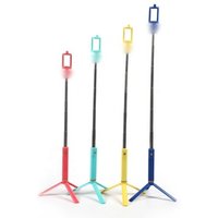 New Custom Color Adjustable Flexible Foldable Long Bluetooth Selfie Stick With Tripod
