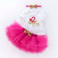 1st Birthday Dress Outfit 3 Piece Set