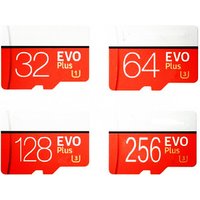 2019 Wholesale Evo Plus Class 10 Memory Cards Real Capacity 32GB 64GB 128GB 256GB Micro TF SD Card with Free Adapter
