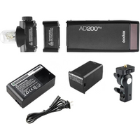 portable outdoor studio flash light camera strobe speed light Flashpoint Godox AD200 Pro TTL Pocket Flash Kit