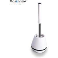 Masthome Highly efficient soft TPR Bathroom Clean Brush plastic Toilet silicon bowl brush set with holder