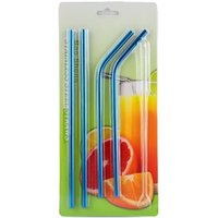 Customizable color eco-friendly straws reusable straw stainless steel straw set