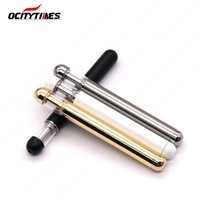 Custom logo ocitytimes gold tip ceramic vape e cig 0.5ml 2mm oil hole thick oil cartridge disposable cbd pen