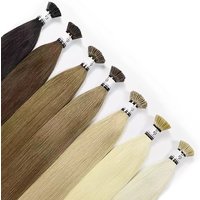 100g I Tip Hair Extensions Human Hair Jet Black I-tip 100% Remy Virgin European Straight Double Drawn Itip Human Hair Extensions