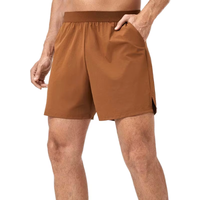 Custom Logo Elastic Waist Shorts for Men Gym Sport Fitness With Pocket Nylon Soft Thin Breathable Casual Men's Shorts