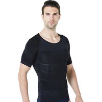Dropshipping W008 Slimming Tank Top Workout Vest Abs Abdomen Body Shaper Men's Compression Shirt Undershirt