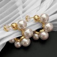 Classic and Elegant Fashion Accessories Retro Style Pearl Earrings for Women