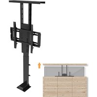 Electric 42-70 Inch Mobile Modern Luxury Black TV Stand Auto Floor TV Lift Stand Living Room Monitorized TV Lift