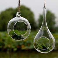 Wholesale Hanging Glass Vase Flower Vase Planter Terrarium Container Vases for home decorations