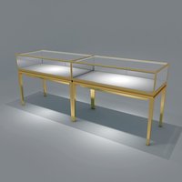 Stainless Steel Store Jewellery Kiosk Luxury Jewellery Showroom Counter Glass Jewelry Display Showcase Jewelry Cabinets