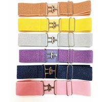 Glitter Color Ready to Ship Equestrian Belt High Waist Surcingle Buckle 1.5 Inch Horse Riding Belt