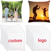 Pillow Cases Cushion Cases Factory Wholesale 100% Polyester 40x40 cm Advertising Sublimation Custom Pillow case Printing