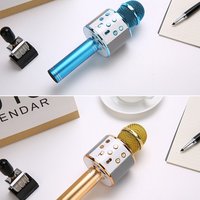 2019 hot sale Wholesale Price Portable Wireless Blue tooth wireless SD TF card Karaoke Microphone speaker