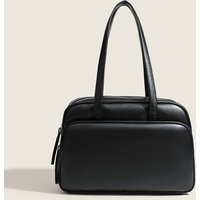 Trends 2025 Eco-Friendly PU Leather Tote Bag Luxury Female Shoulder Handbags Large Capacity Waterproof Work Bag