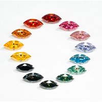 Goldleaf Wholesale Loose Gemstone Marquise Cut Color Moissanite Stone GRA Certified VVS Clarity Loose Moissanite Diamond