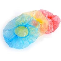 spa salon beauty haircare disposable shower bouffant waterproof plastic caps