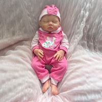Realistic Baby Dolls Girl Full Body Silicone Waterproof 18 Inch Real Looking Reborn Baby Flexible Soft Accompany Doll