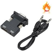 HDMI TO VGA cable High Quality Vga hdmi Converter with Audio Adapter