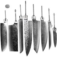 DIY Handmade Forged Kitchen Knife Blank Japanese Damascus Chef Knife Material Sharp Santoku Bread serrated Nakiri Gyuto New Tool