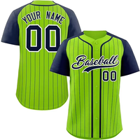 Wholesale Custom Sublimation Team Jerseys 100% Polyester Breathable Stripes Baseball Jerseys