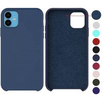 Liquid Silicone Gel Rubber Case Soft Microfiber Cloth Lining Cushion for 2019 Apple iPhone 11 Pro Max