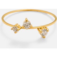 Dazan New HOT INS Trendy 18k PVD Gold Plated Stainless Steel Minimalist Exquisite Polished Teardrop Ring Tiny Luxury Jewelry