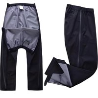 Unisex Outdoor Hard Shell Raincoat Pants for Adults Three-Layer Thin Waterproof With Full Side Zipper Windproof Hiking Trekking