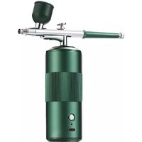 Portable ABS Airbrush Machine for Makeup Nail & Body Rechargeable Tattoo Spraying for Home Skin Care Model Number Spatula