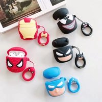 3D Cartoon Hero Air Pods Soft PVC Cover For Marvel Apple AirPods Case