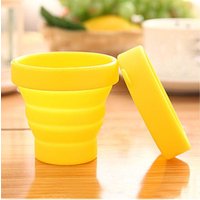 Low MOQ Wholesale Silicone Rubber Travel Camping Folding Coffee Drinking Cup Collapsible Menstrual Cup